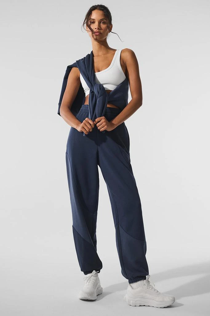 Alo Make Waves Sweatpant - Navy Tonal 1