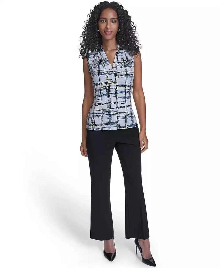 Calvin Klein Petite Printed V-Neck Sleeveless Top 2