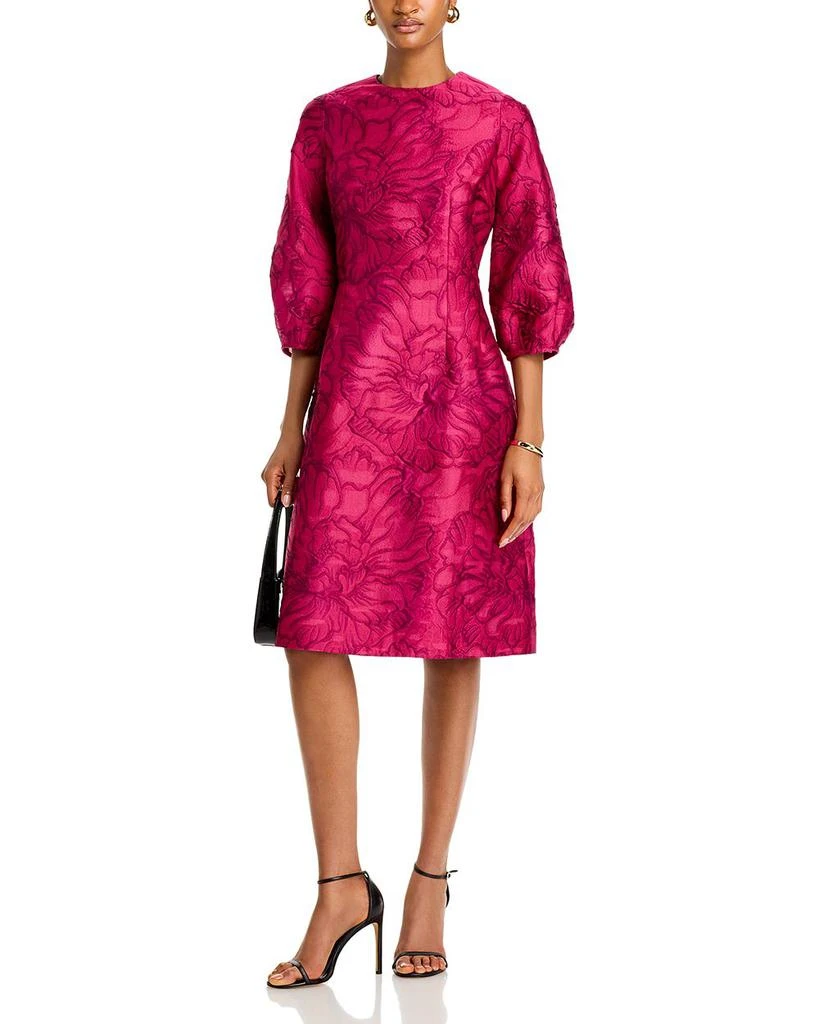 Teri Jon Floral Jacquard Dress 3