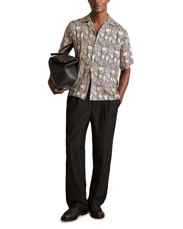 REISS Printed Camp Shirt