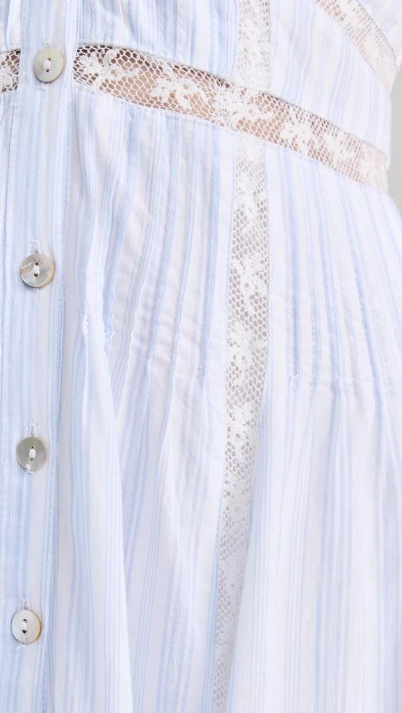 white christmas dresses Esilda Cotton Midi Dress-Women's Designer Luxury Dresses main image 1
