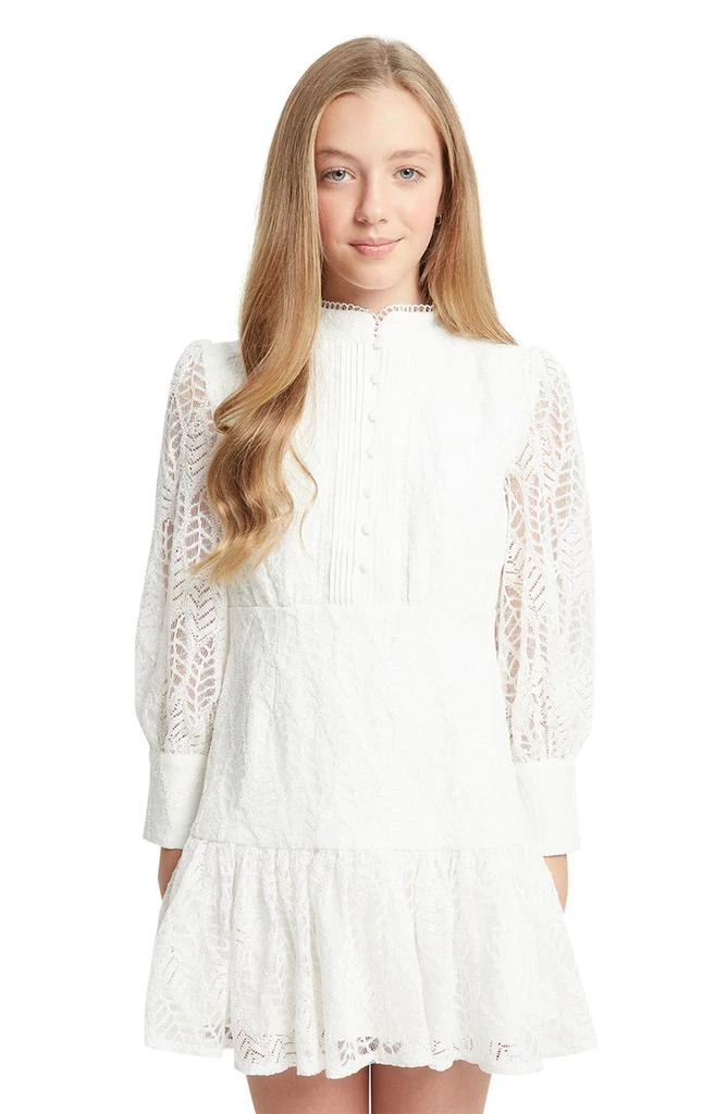 Bardot Kids' Talina Long Sleeve Lace Party Dress 4