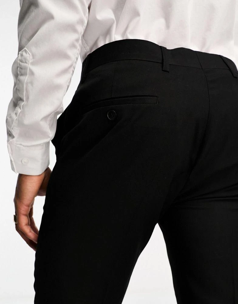 Devils Advocate Devils Advocate skinny fit black tux trouser 4