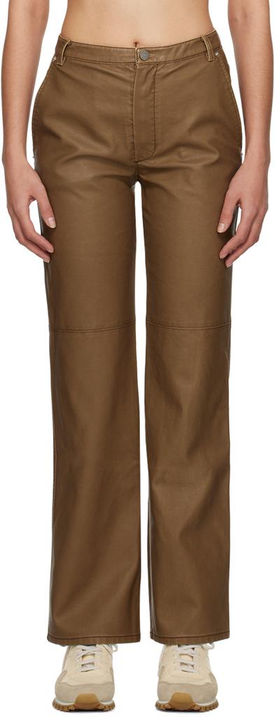 TheOpen Product☆23SS ECO-LEATHER STRAIGHT PANTS OPEN YY