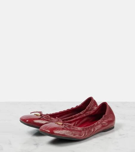 Valentino VLogo Signature patent leather ballet flats 5