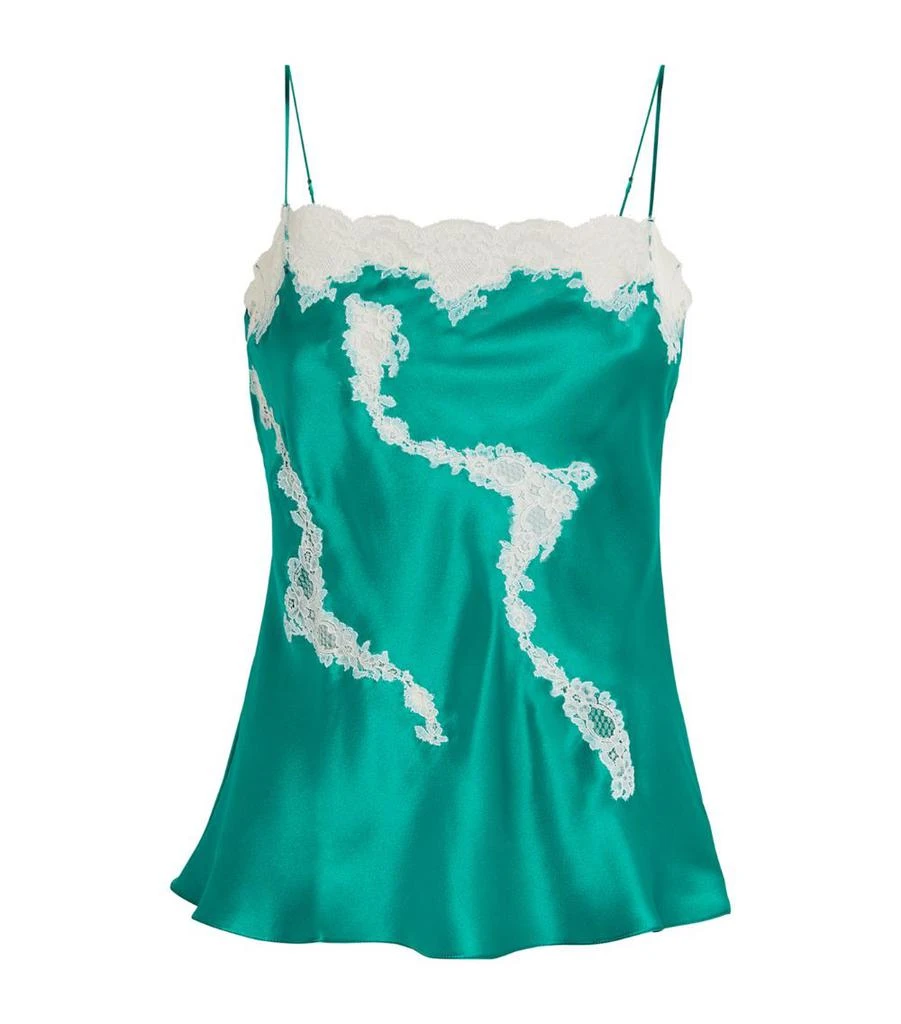 Carine Gilson Silk Lace-Detail Camisole 1