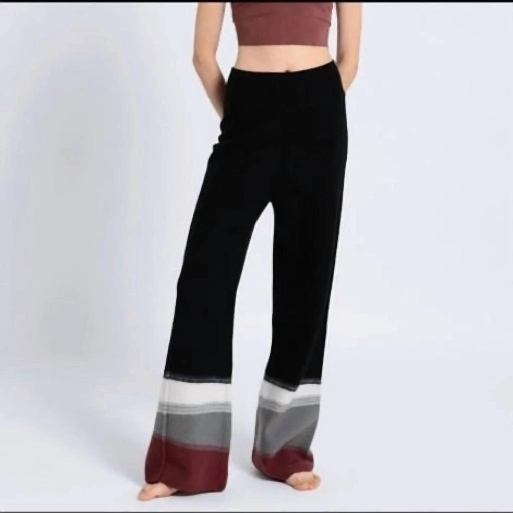 NIKE Yoga Slim Fit Pant In Black/multi