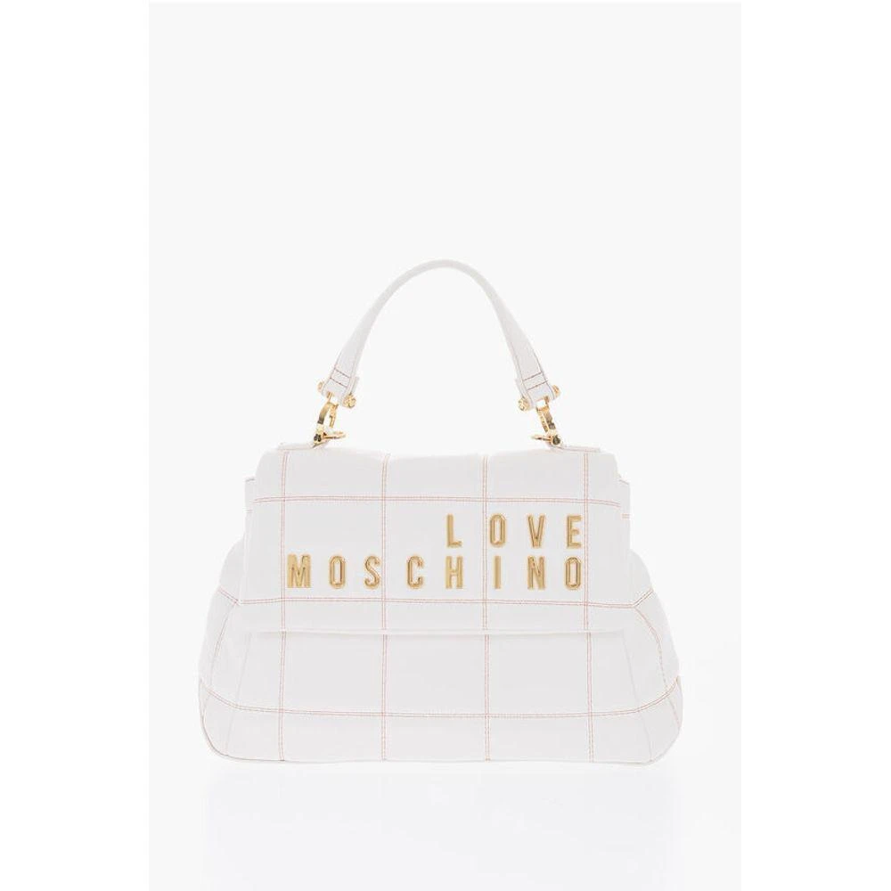 Moschino Moschino LOVE Quilted Faux Leather Bag with Golden Logo 1