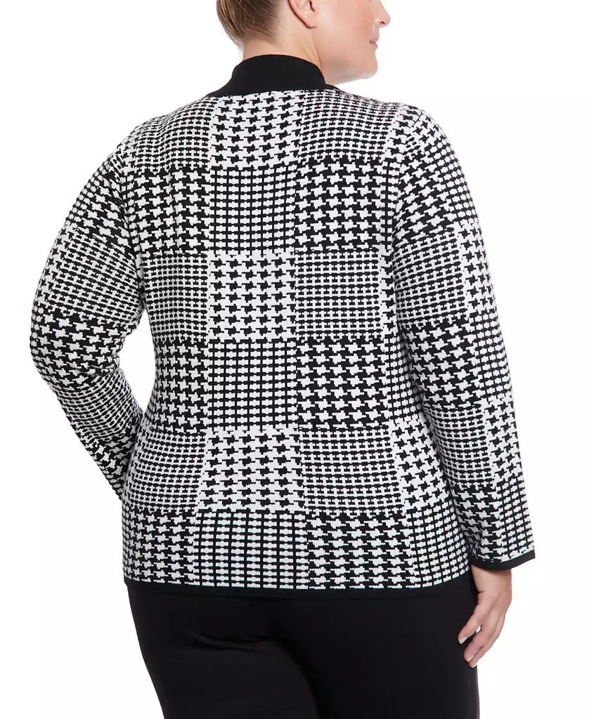 Joseph A Plus Size Long Sleeve Mock Neck Sweater