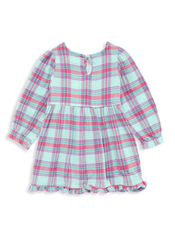 PEEK Little Girl's & Girl's Tassel Plaid Dress 2