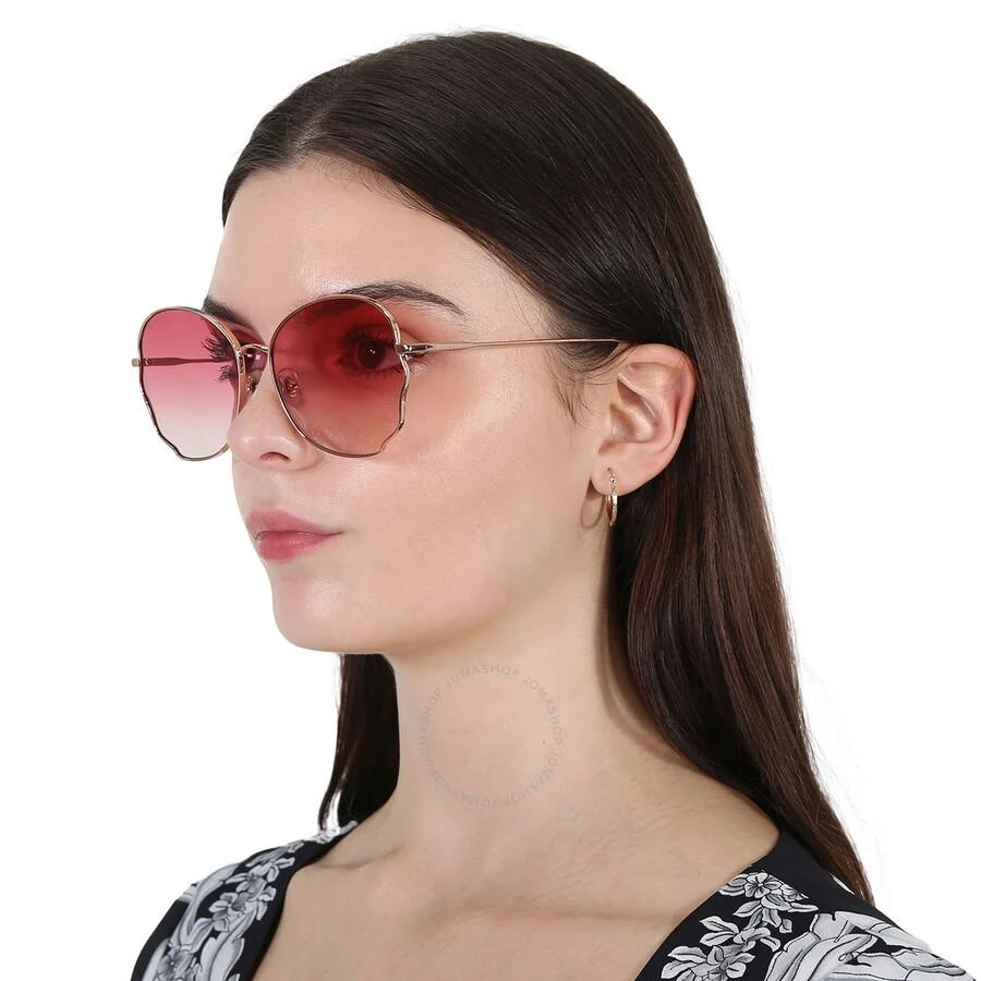 BOLON Chloe Red Gradient Irregular Ladies Sunglasses BL7105 A32 58 2
