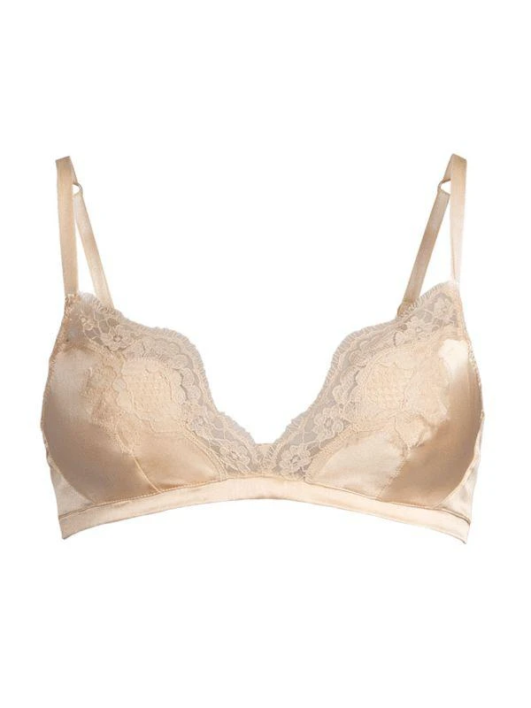 Dolce & Gabbana Silk & Lace Soft Cup Bra 1