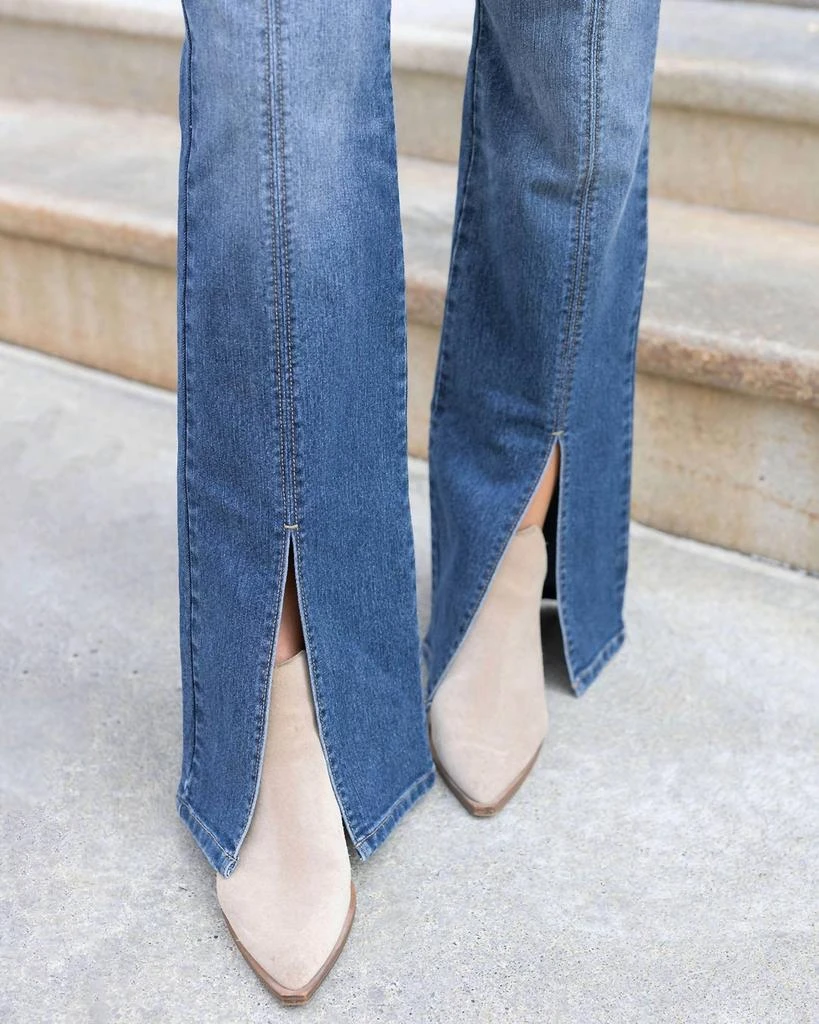 Grace and Lace Grace And Lace - Front Slit Jeans 4