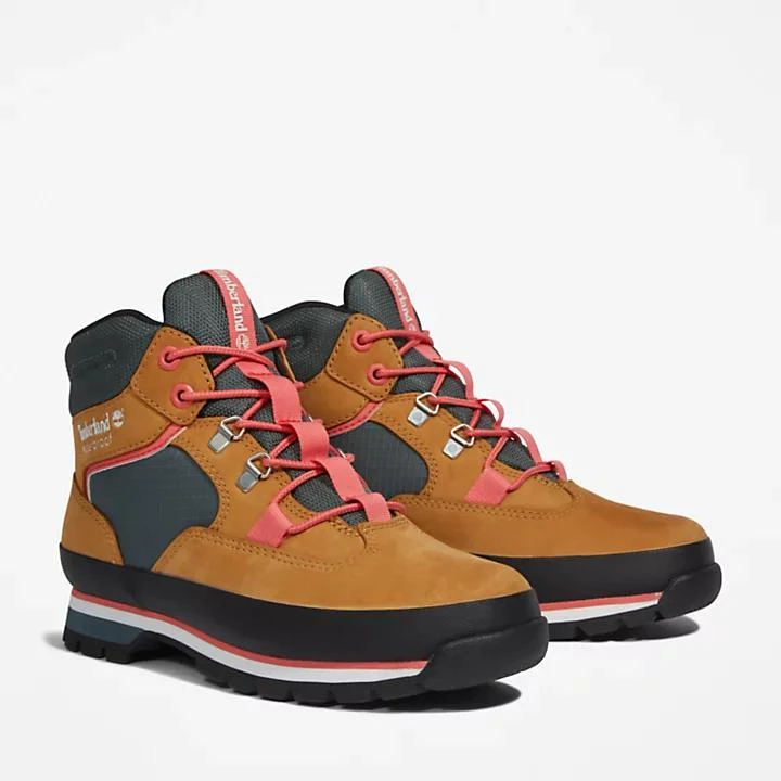 Timberland Euro Hiker Hiking Boot for Women in Yellow and Green 4