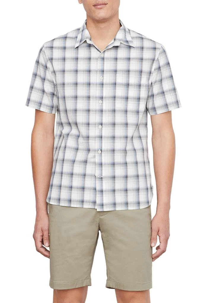 Vince Atwater Plaid Short Sleeve Button-Up Shirt 1