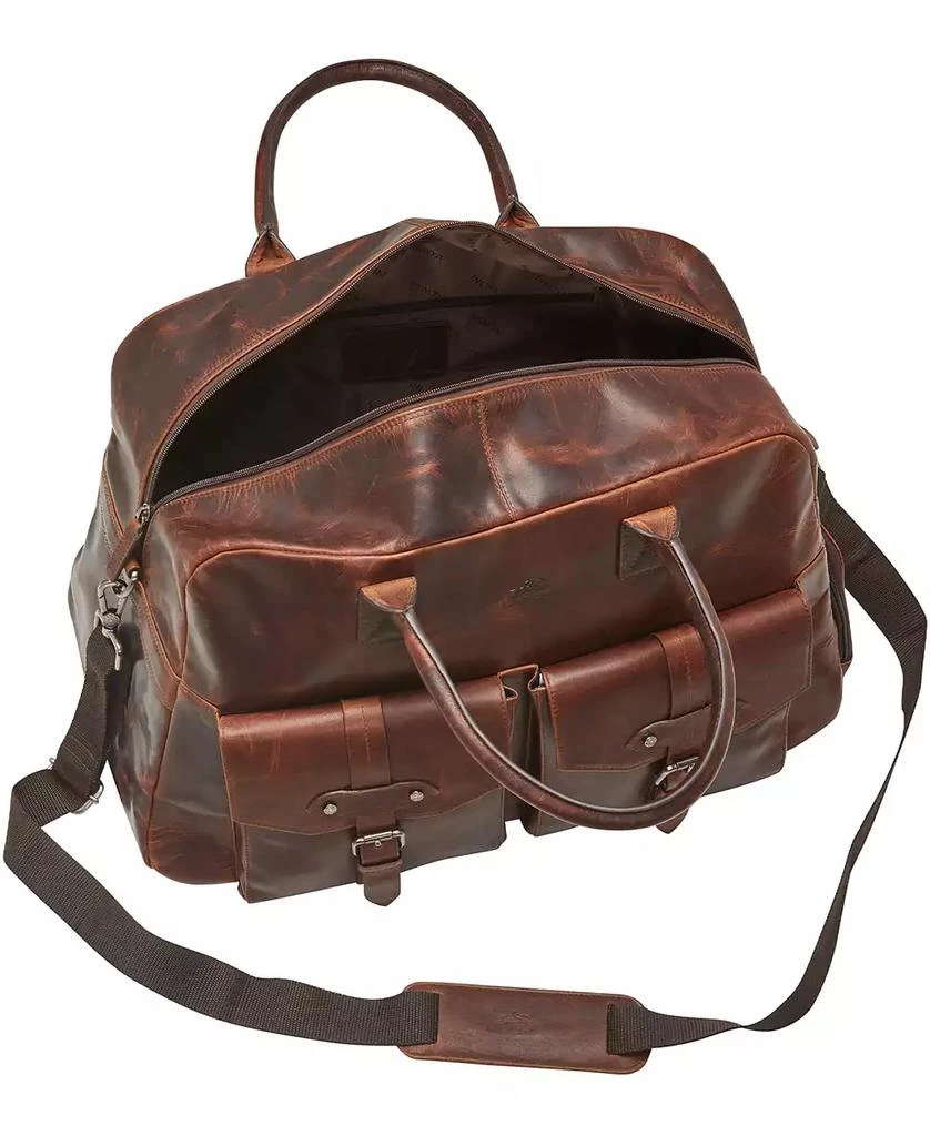 Mancini Leather Goods Men's Buffalo Classic Duffel Bag 4