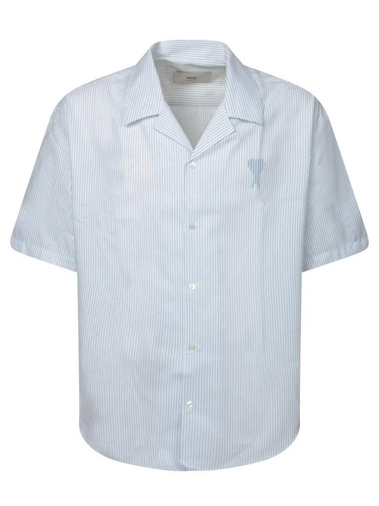 AMI Striped Camp Collar Shirt 1