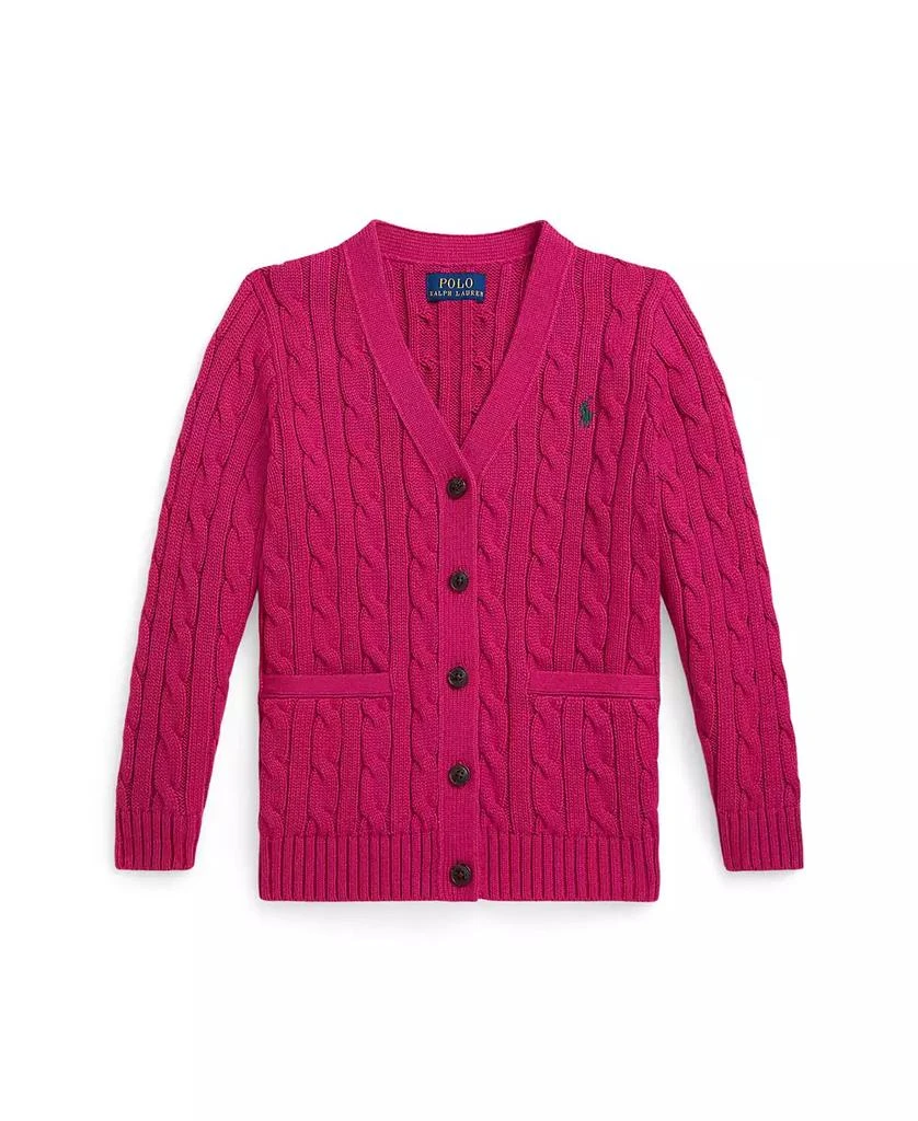 Ralph Lauren Girls
 2T-6X Cable V-Neck Cardigan