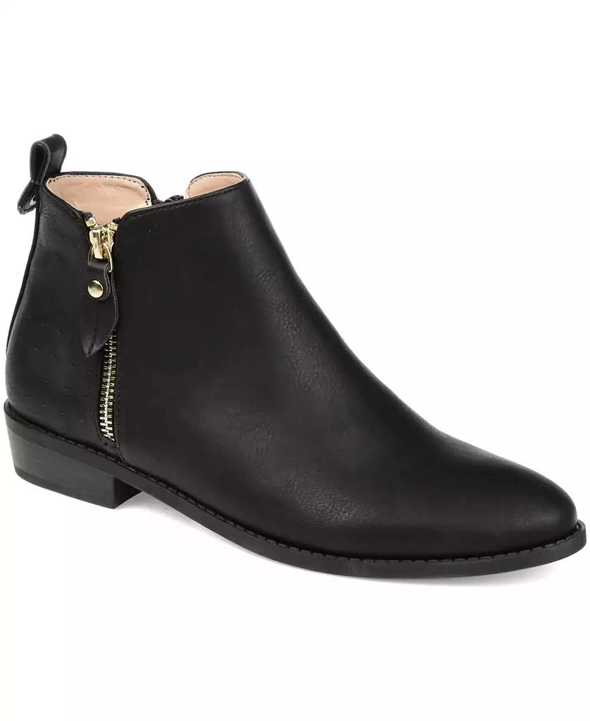 Journee Collection Women's Ellis Side Zip Ankle Booties 12