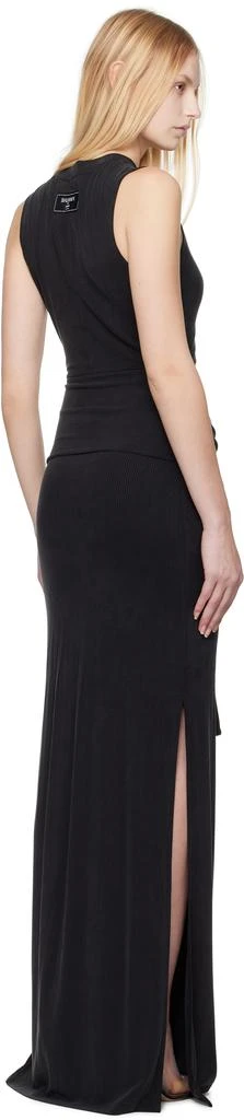 Balmain Black Knotted Cut Out Maxi Dress 3