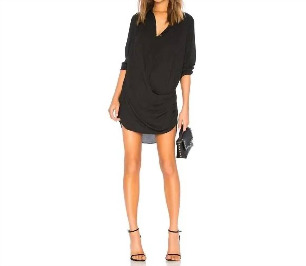 krisa Krisa - Drape Front Mini Dress