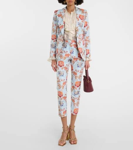 ETRO Floral jacquard pants 2