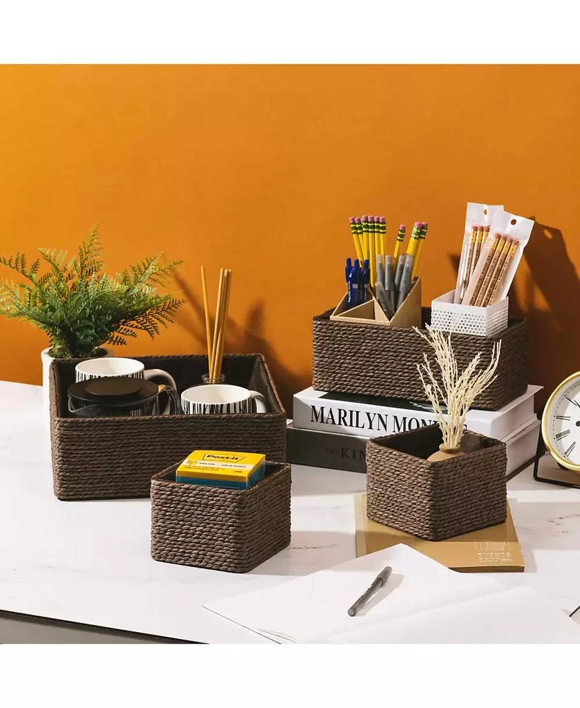 Sorbus Storage Baskets - Woven Paper Rope Material 4