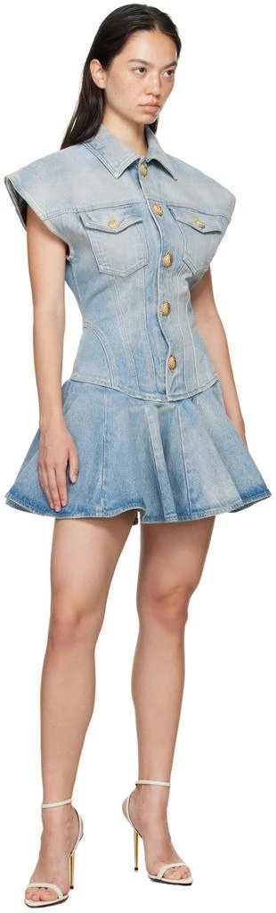 balmain blue dress Bella and Bloom Boutique main image 0