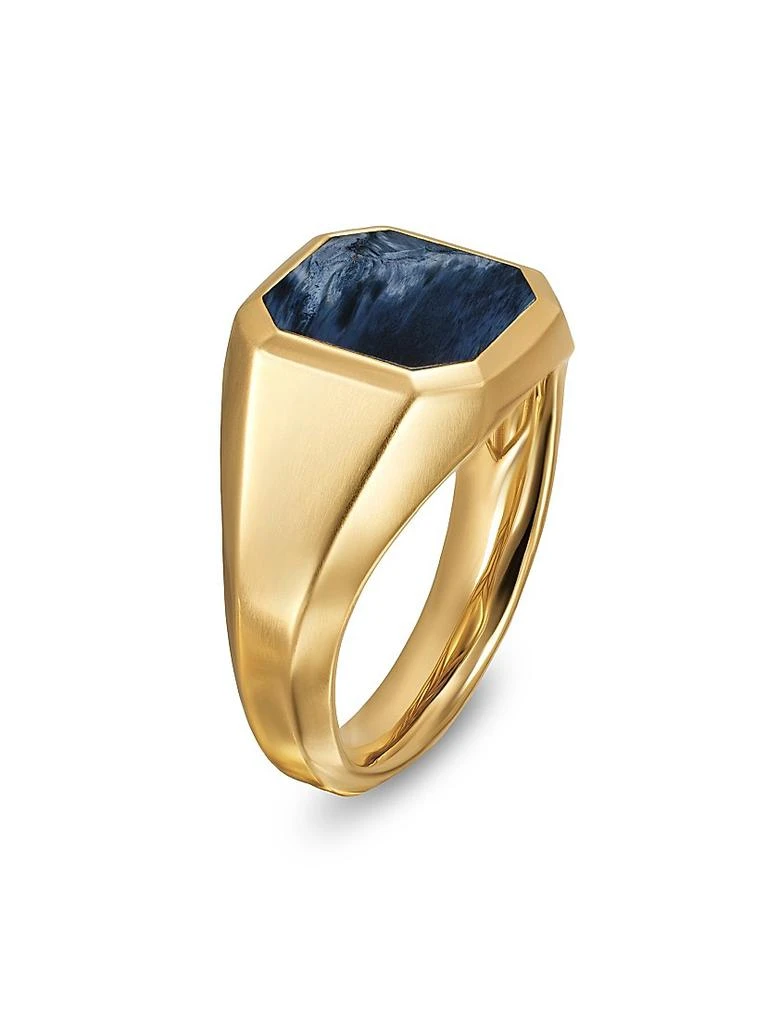 David Yurman Streamline Signet Ring in 18K Yellow Gold, 14MM 3