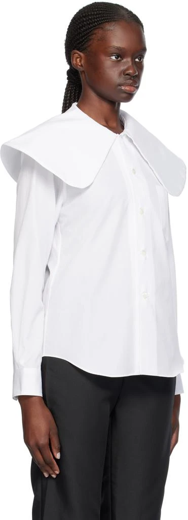 Comme des Garcons White Peter Pan Collar Shirt 2