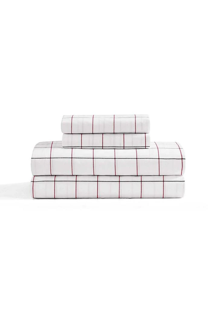 Tommy Hilfiger Glasgow Windowpane Cotton Sheet Set