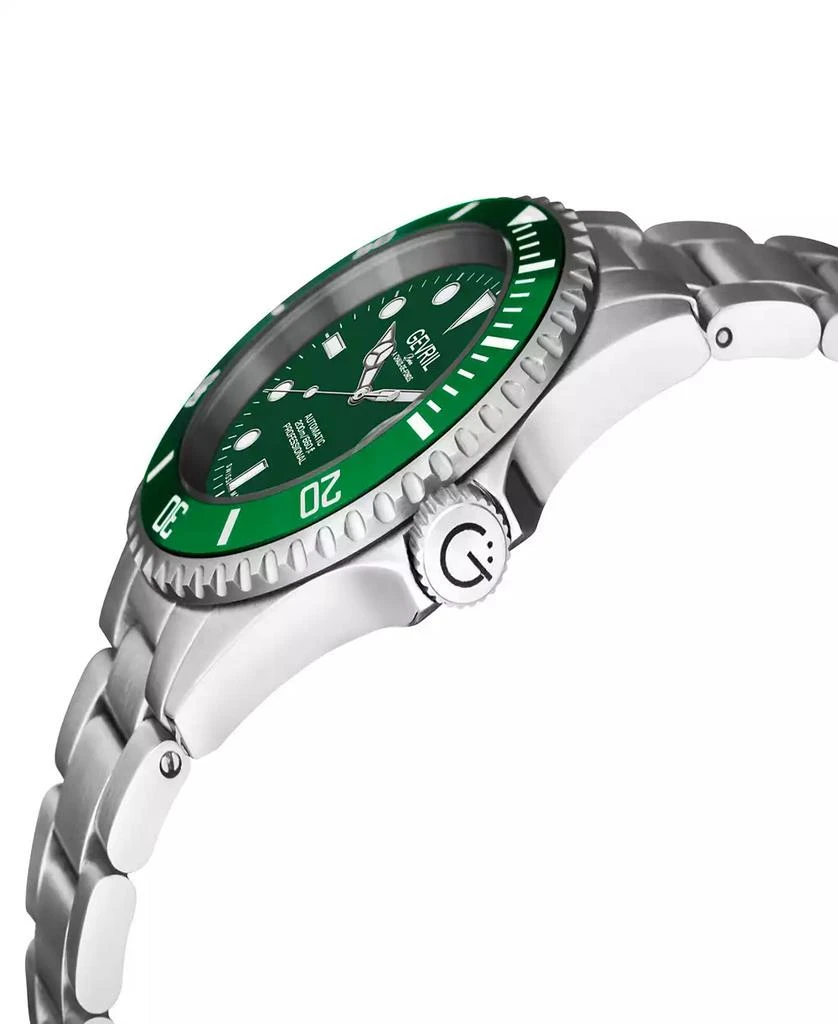Gevril Men's Wallstreet Silver-Tone Stainless Steel Watch 43mm 2