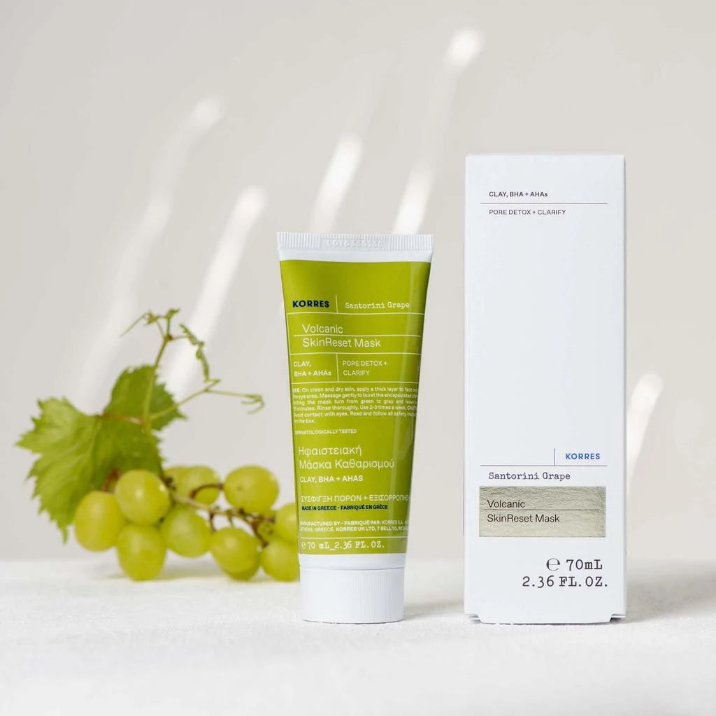 KORRES Korres Santorini Grape Clear Skin Volcanic Mask 75ml 3