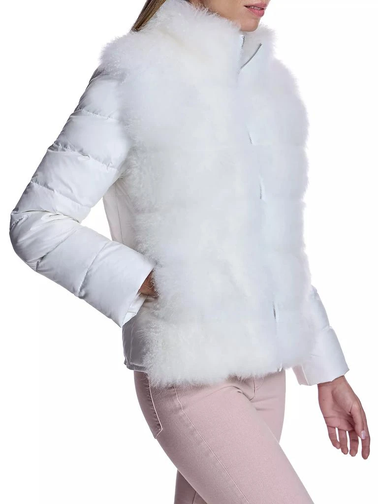 Maximilian Feather Down Fur Trim Jacket 3