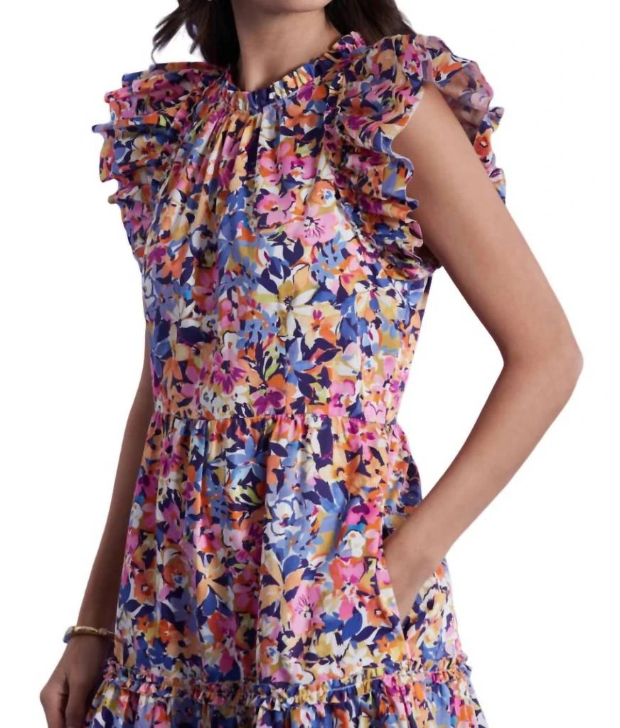 Tyler Boe Ursula Cotton Bouquet Dress In Multi 2