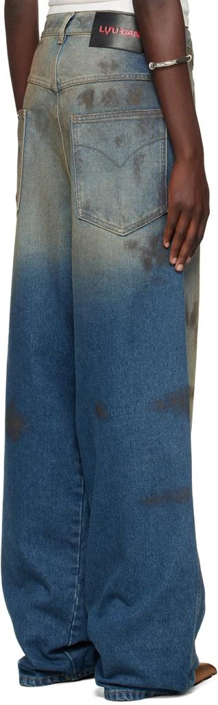LU'U DAN Blue Kriss Kross Jeans 3