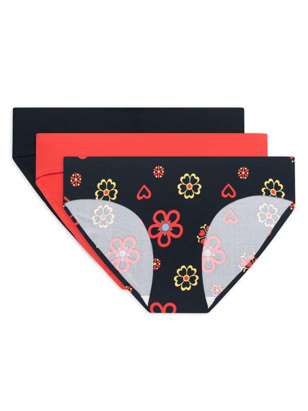 AQS 3-Pack Seamless Assorted Bikini Panties
