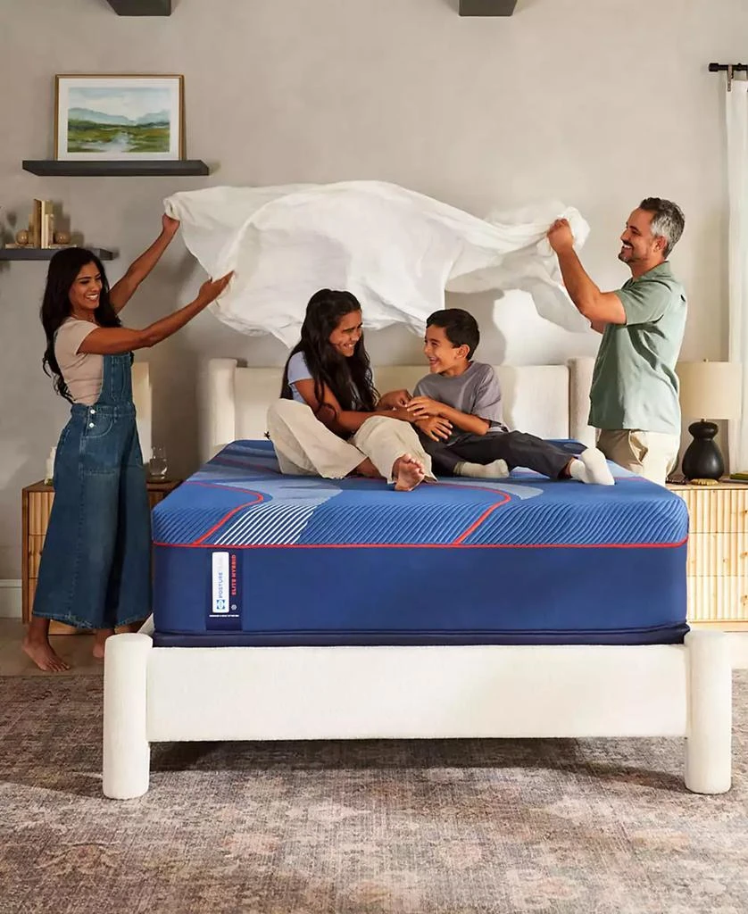 Sealy Posturepedic Elite Brenham II 14" Firm Hybrid Tight Top Mattress Set - Queen Split 14