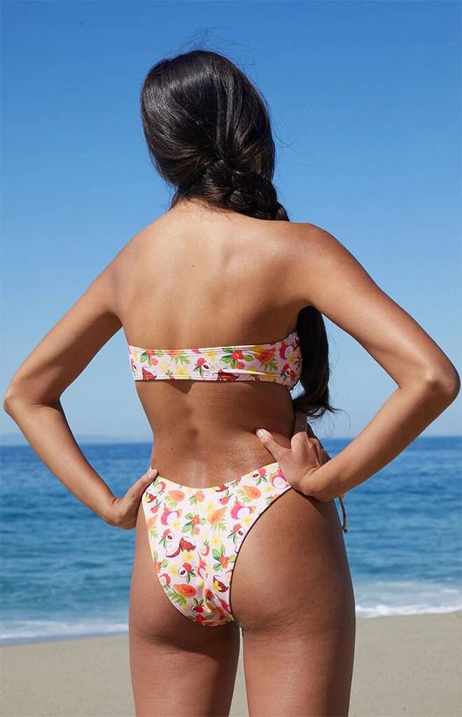 PacSun Eco Pink Fruit Bessy Bandeau Bikini Top 4