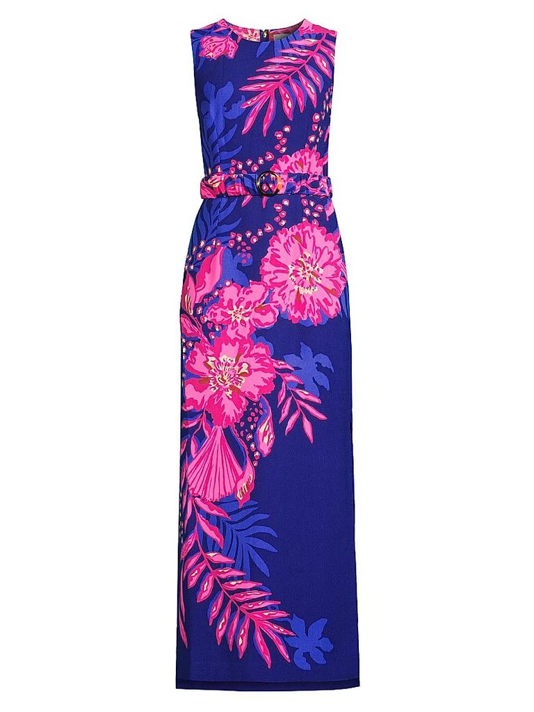 chara silk tie maxi dress Tie Dye Chantria Maxi Dress Dried Roses Geo Tie Dye / XL