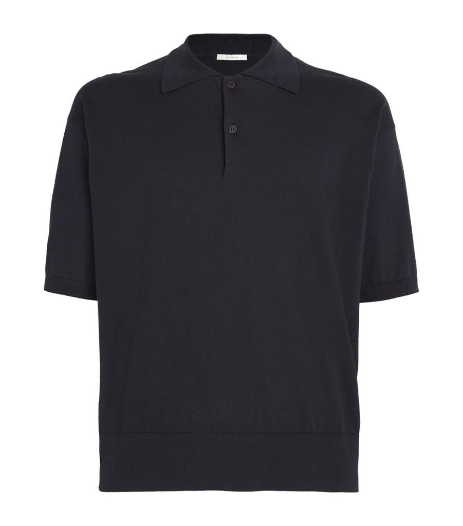 The Row Cotton-Cashmere Tiago Polo Shirt