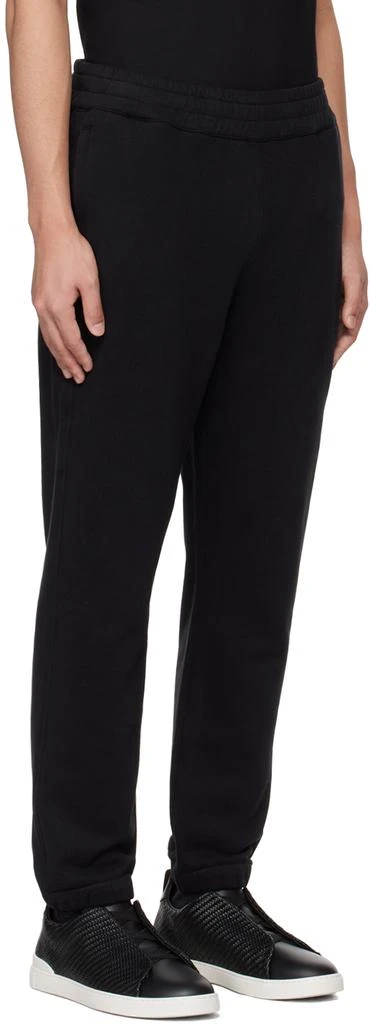 ZEGNA Black Bonded Sweatpants 2