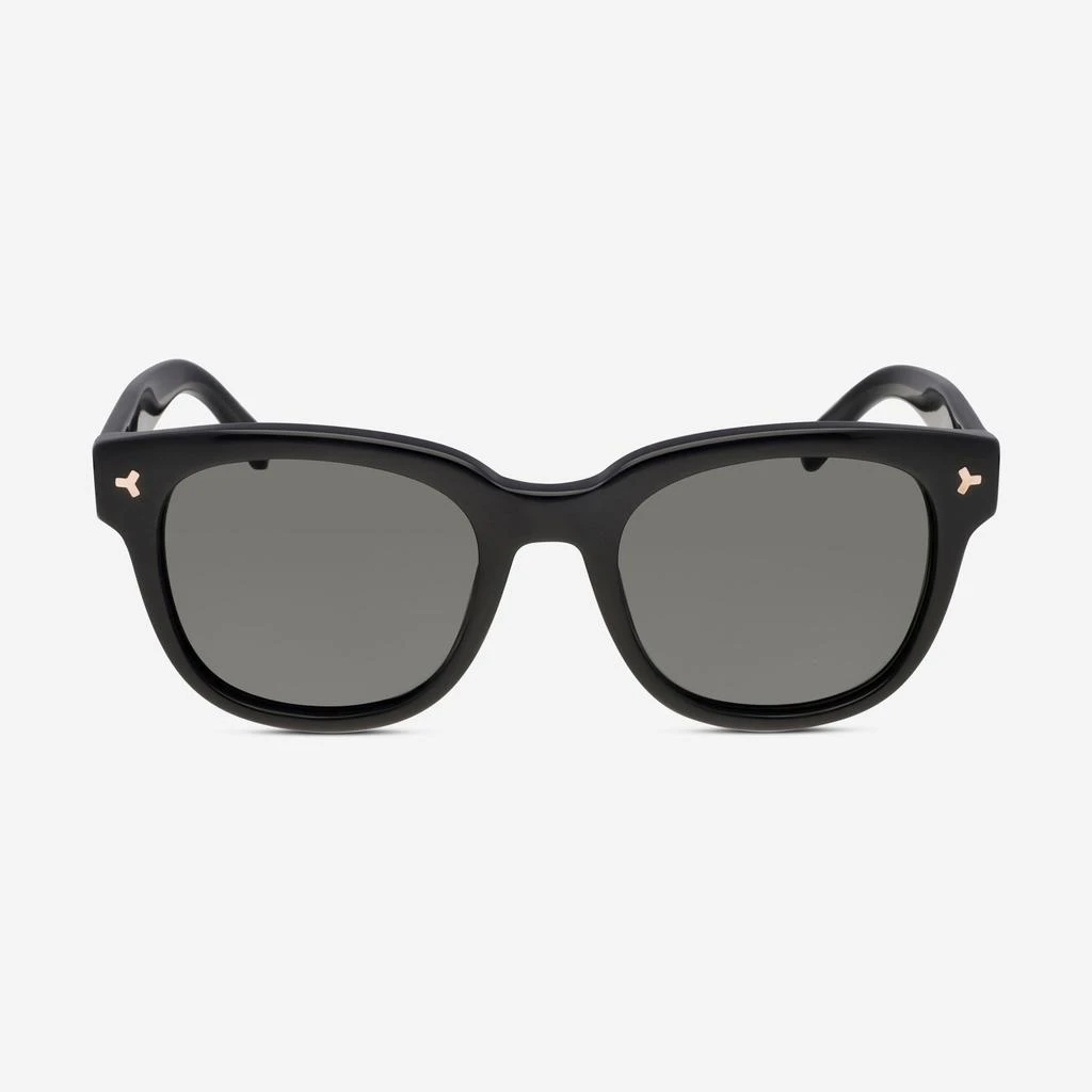 Bally Bally Men's H-Shiny Black & Smoke Square Sunglasses BY0033-H 1