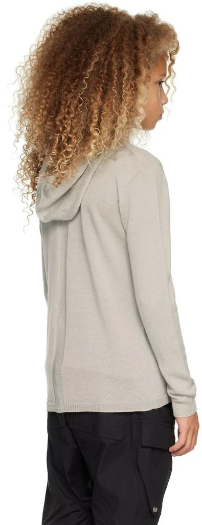 Rick Owens Kids Beige Wool Hoodie 3