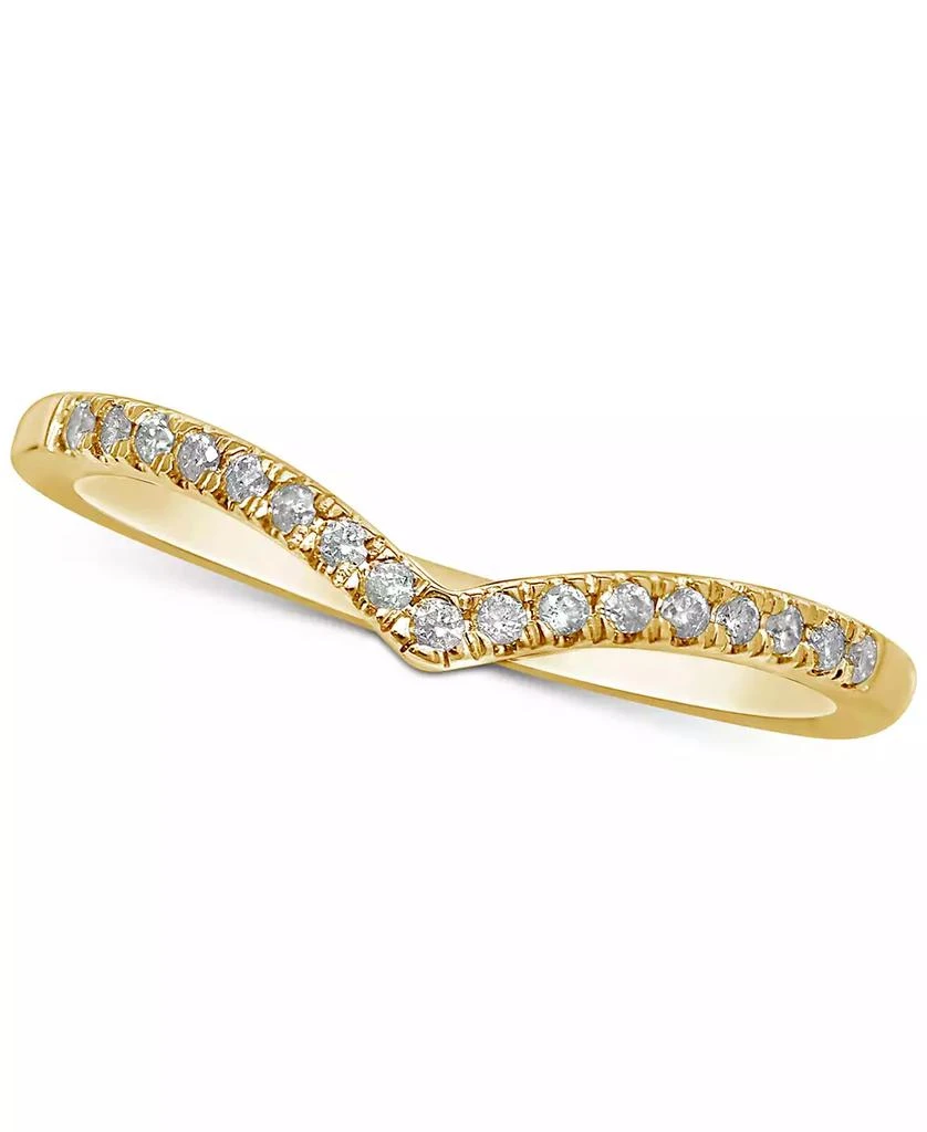 Macy's Diamond "V" Stackable Ring (1/10 ct. t.w.) 1