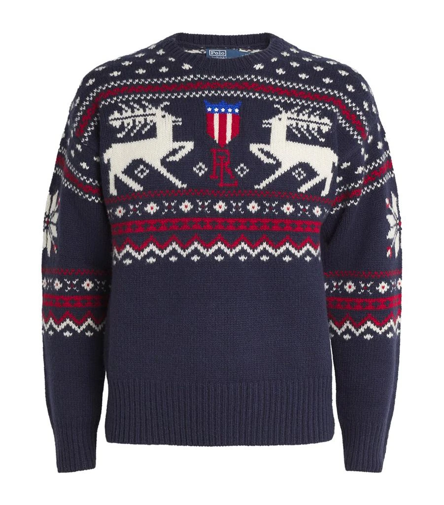 Ralph Lauren Wool Reindeer Sweater 1