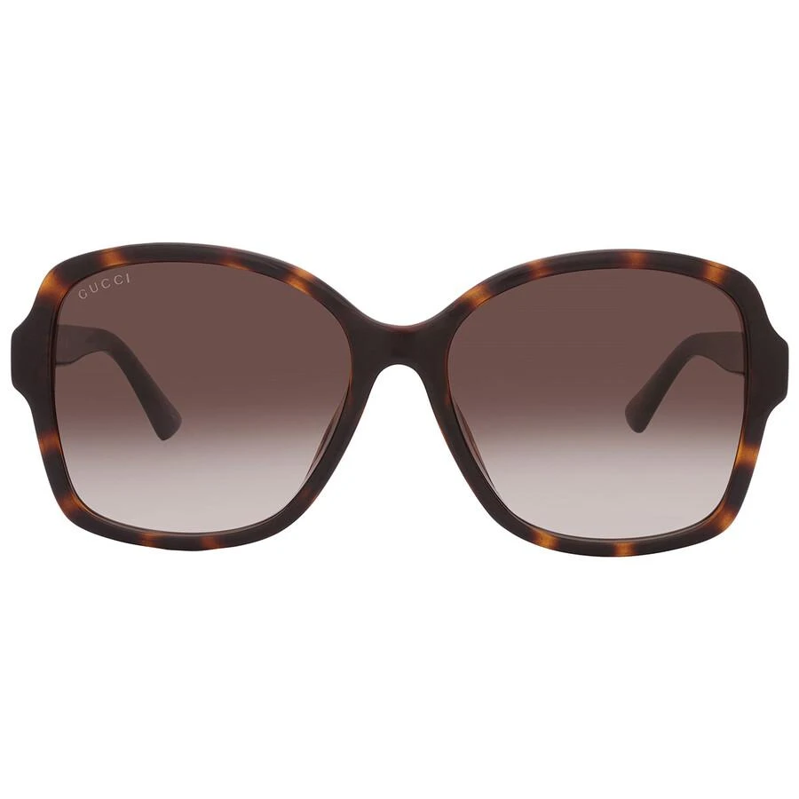 Gucci Brown Gradient Butterfly Ladies Sunglasses GG0765SA 003 57