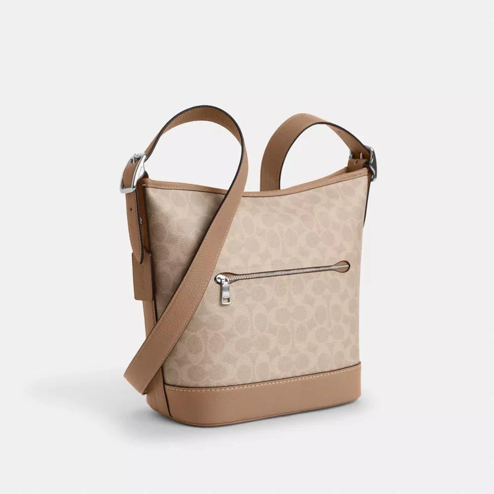 Coach Jude Duffle Bag In Signature Canvas 5
