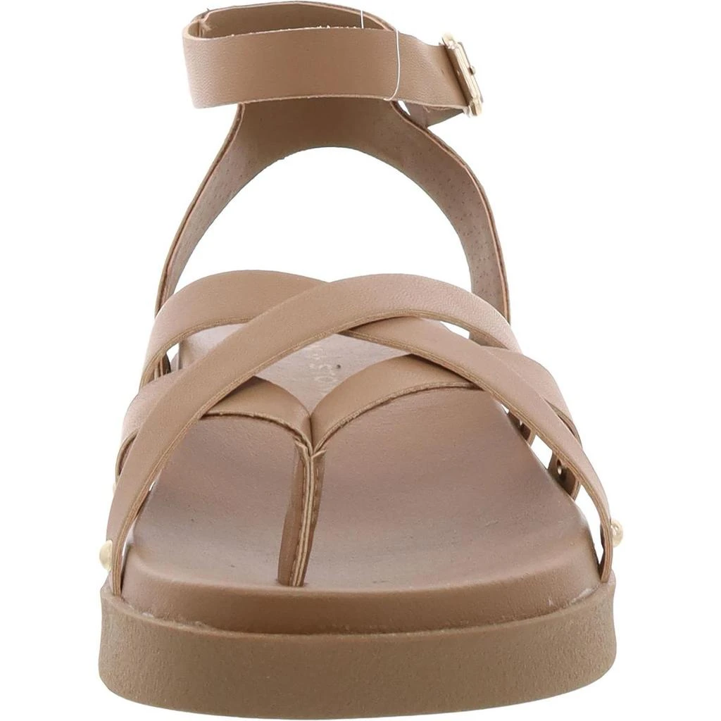 Sun + Stone Finchh Womens Faux Leather Thong Ankle Strap 2