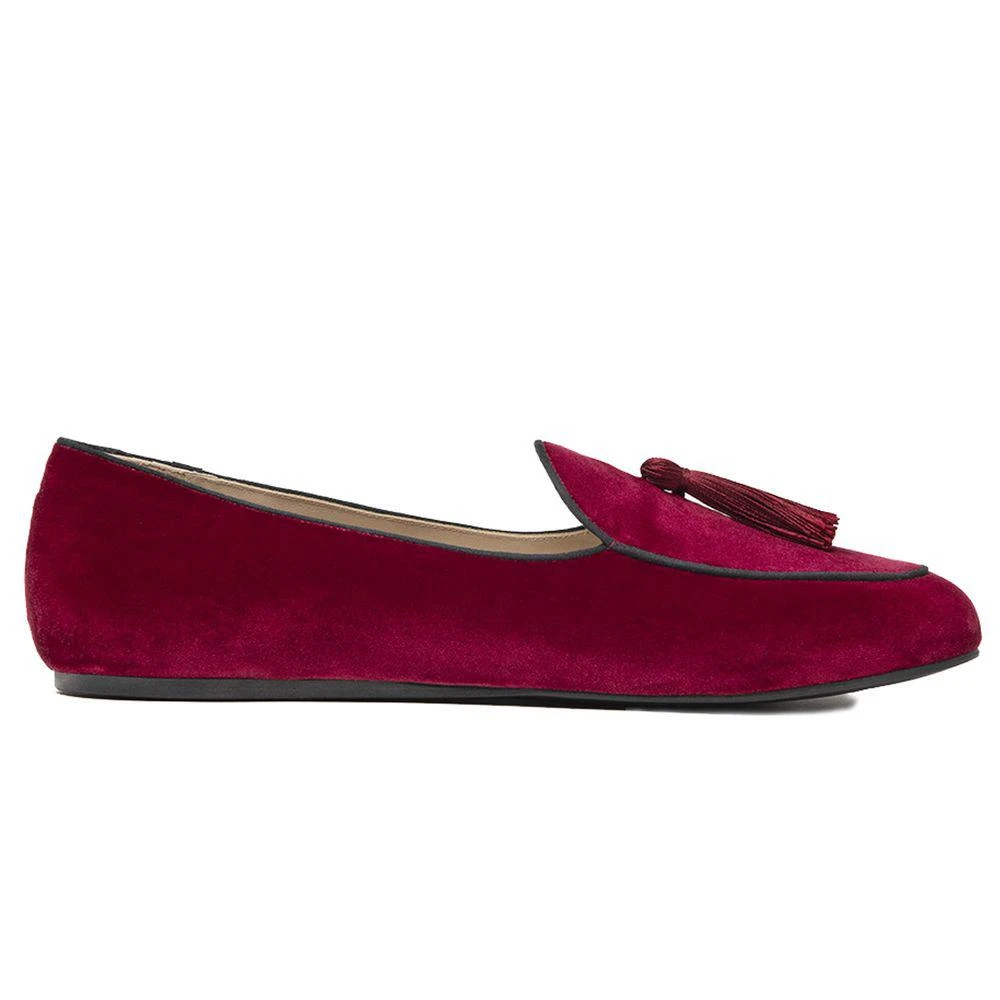Charles Philip Red Velvet Loafer 1